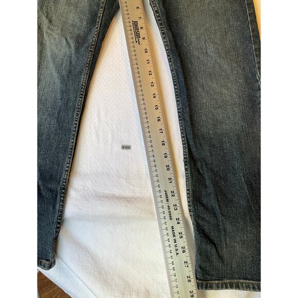 Levi’s Denizen 218 Women Girl Jeans size W30 L30 Blue Mid Rise Straight Fit - Picture 4 of 14